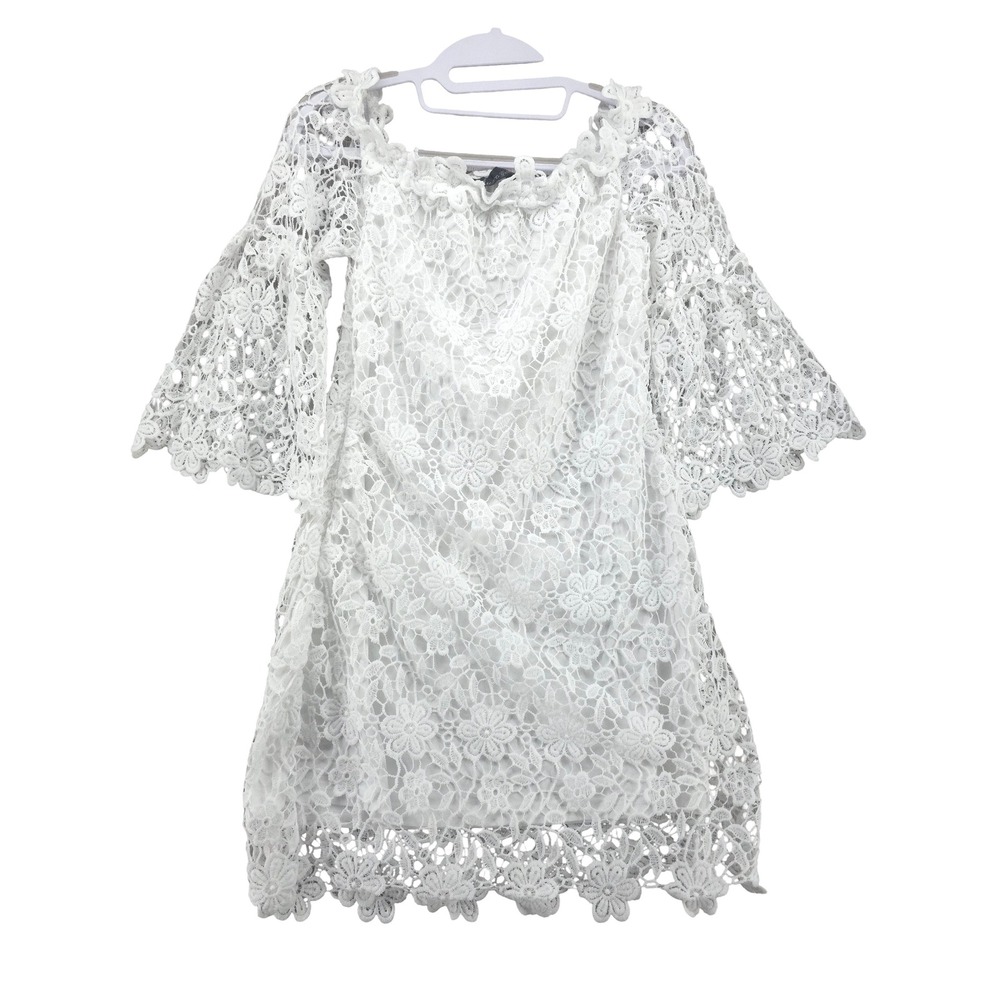 Auxo Collection Dress Size M Floral Lace Cottagecore